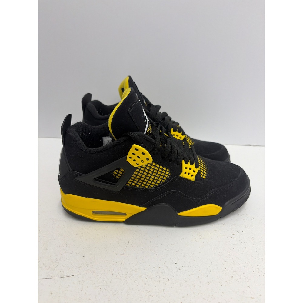 Jordan 4 Retro Thunder Black Tour Yellow Mens Basketball Shoes DH6927-017 US 8 - Picture 5 of 11